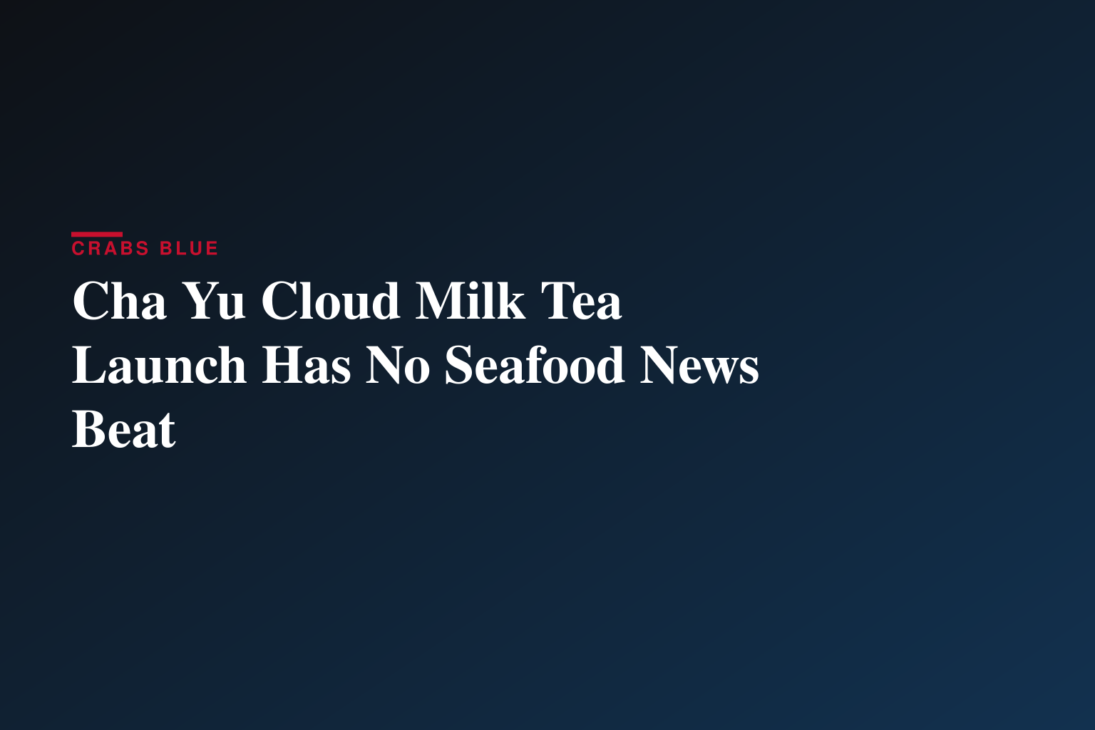 Macau Tea Beverage Brand 'Cha Yu' Redefines Local Flavors with Original Recipes and Signature Cloud Milk Tea
