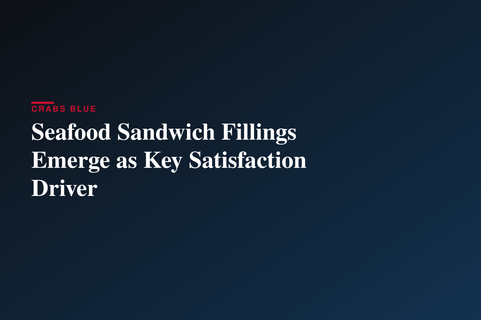 Meat is the Make-or-Break Factor in Sandwich Satisfaction, New Survey Finds